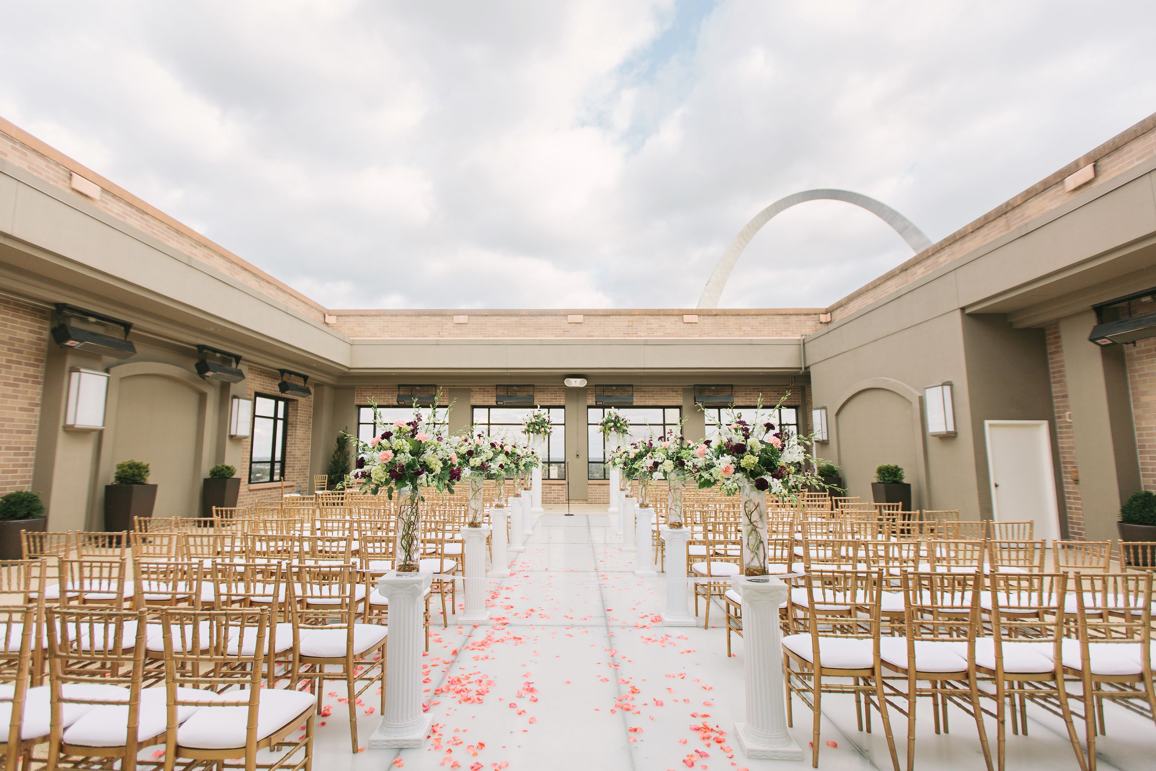 outdoor wedding area