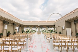 Outdoor wedding area