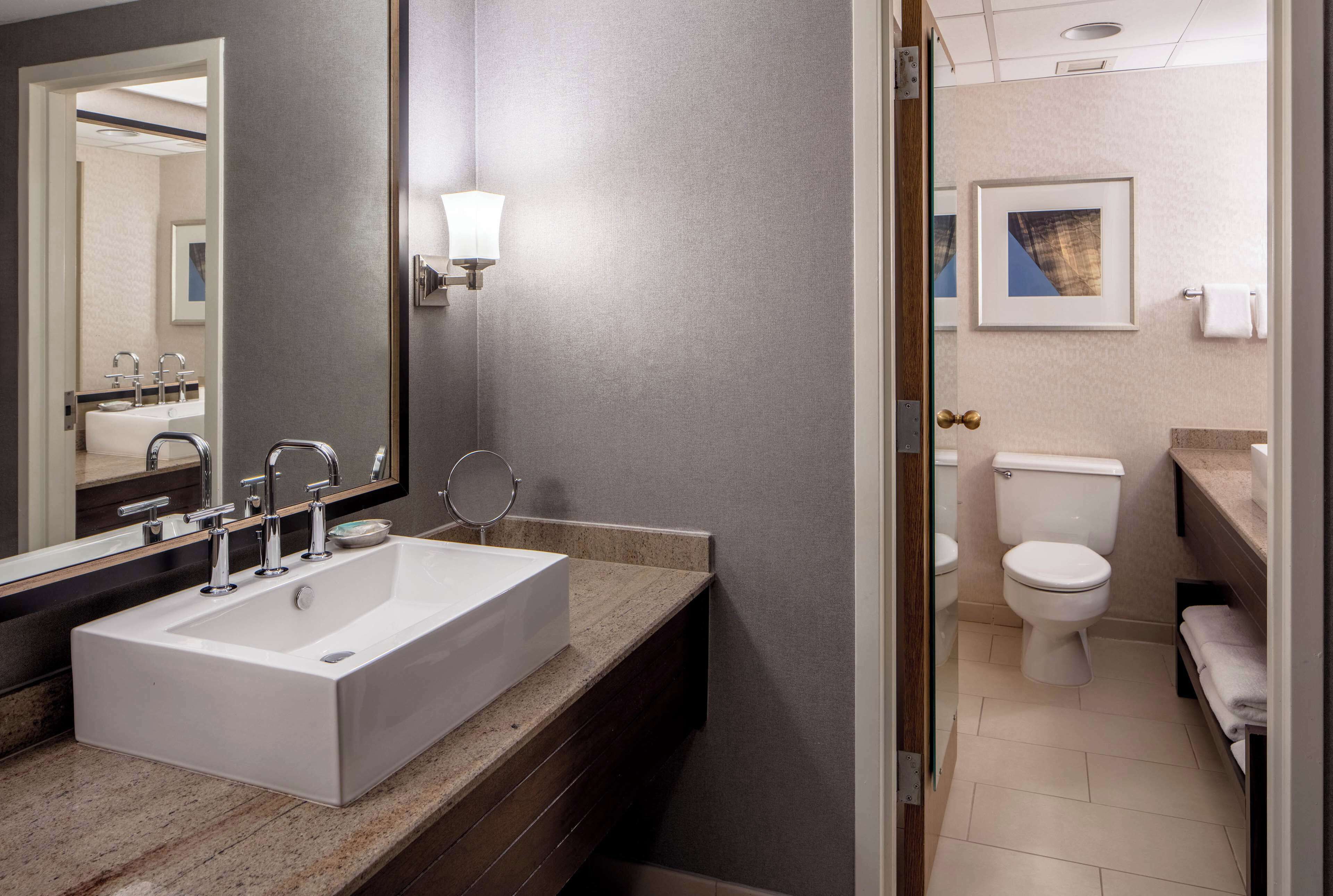 junior suite, 2 double beds | bathroom | eco-friendly toiletries, hair dryer, towels
