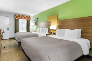 Premium bedding, iron/ironing board, free cribs/infant beds, free WiFi