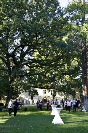 Outdoor wedding area