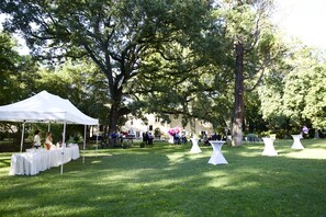 Outdoor wedding area