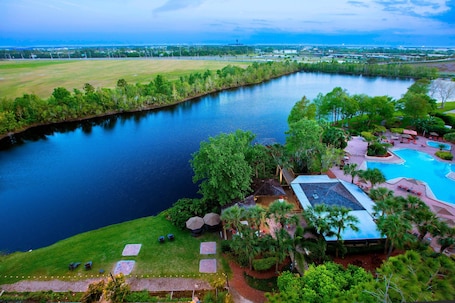 View from room. Marriott Orlando Airport Lakeside