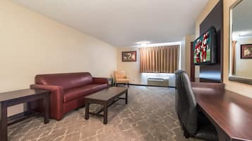 Suite, 1 King-Bett und Schlafsofa (Smoke Free) | Zimmersafe, Verdunkelungsvorhänge, Bügeleisen/Bügelbrett