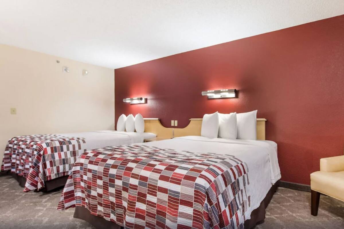 Blackout drapes, iron/ironing board, WiFi (free), bed sheets
