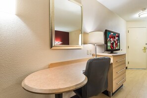 1 bedroom, blackout curtains, iron/ironing board, free WiFi