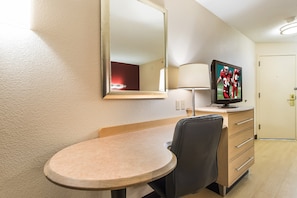 1 bedroom, blackout curtains, iron/ironing board, free WiFi