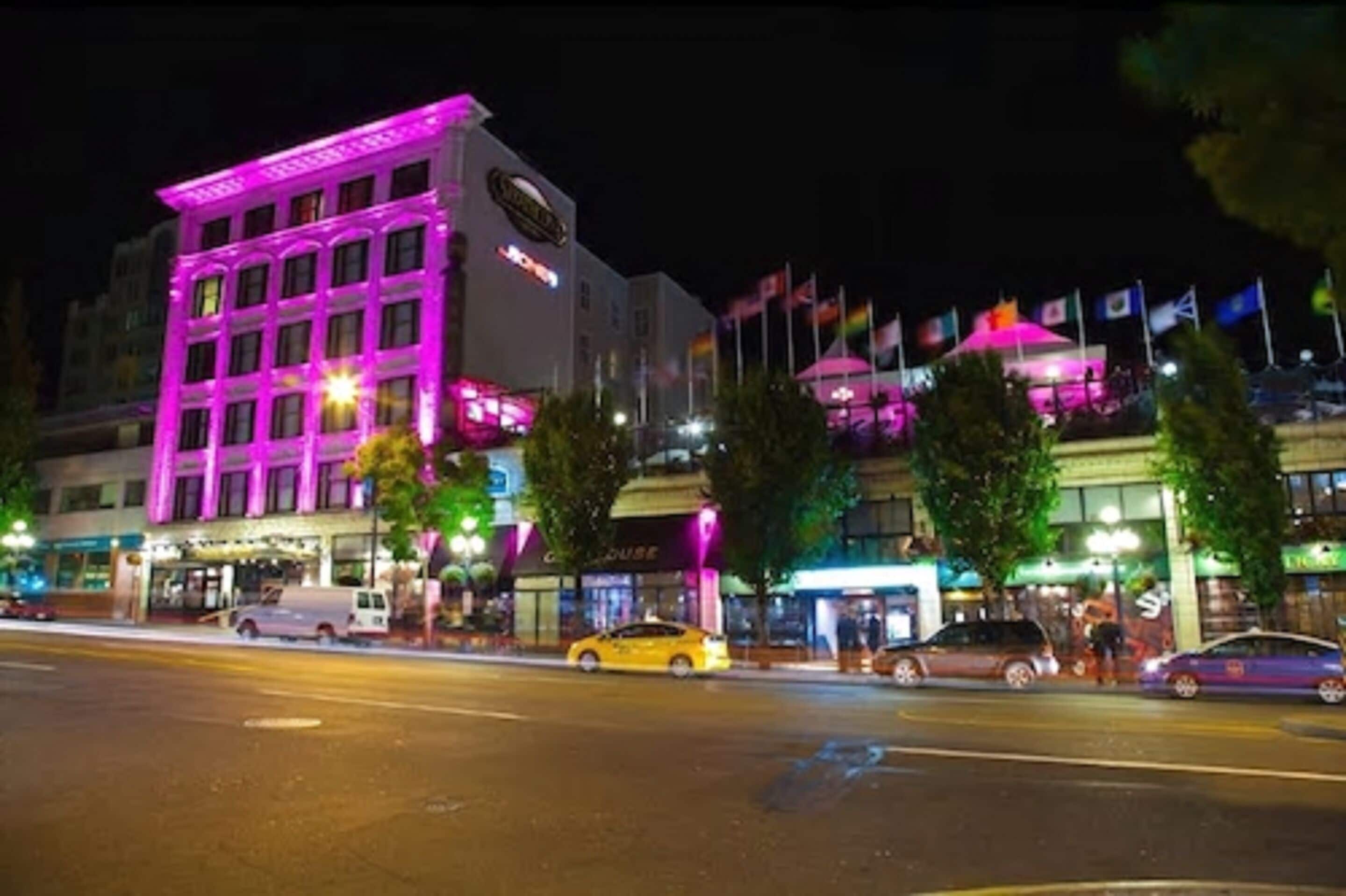 front of property – evening/night