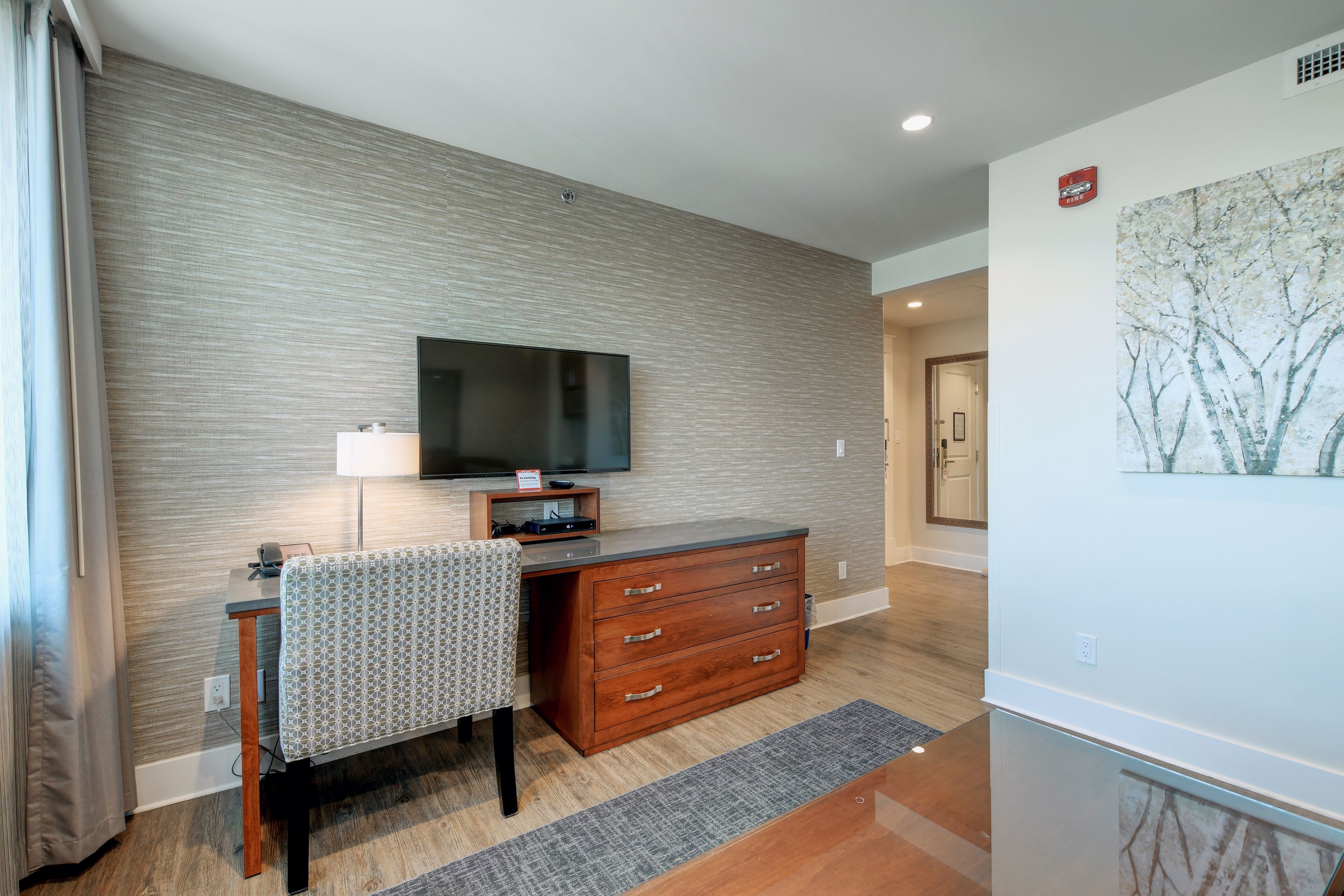 city suite, 1 king bed with sofa bed | living area | tv