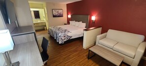 Superior Room, 1 King Bed, Non Smoking | Desk, iron/ironing board, free WiFi, bed sheets - Red Roof Inn & Suites Cornelius – Lake Norman (Cornelius)