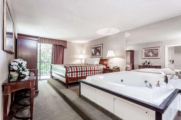In-room safe, desk, laptop workspace, iron/ironing board