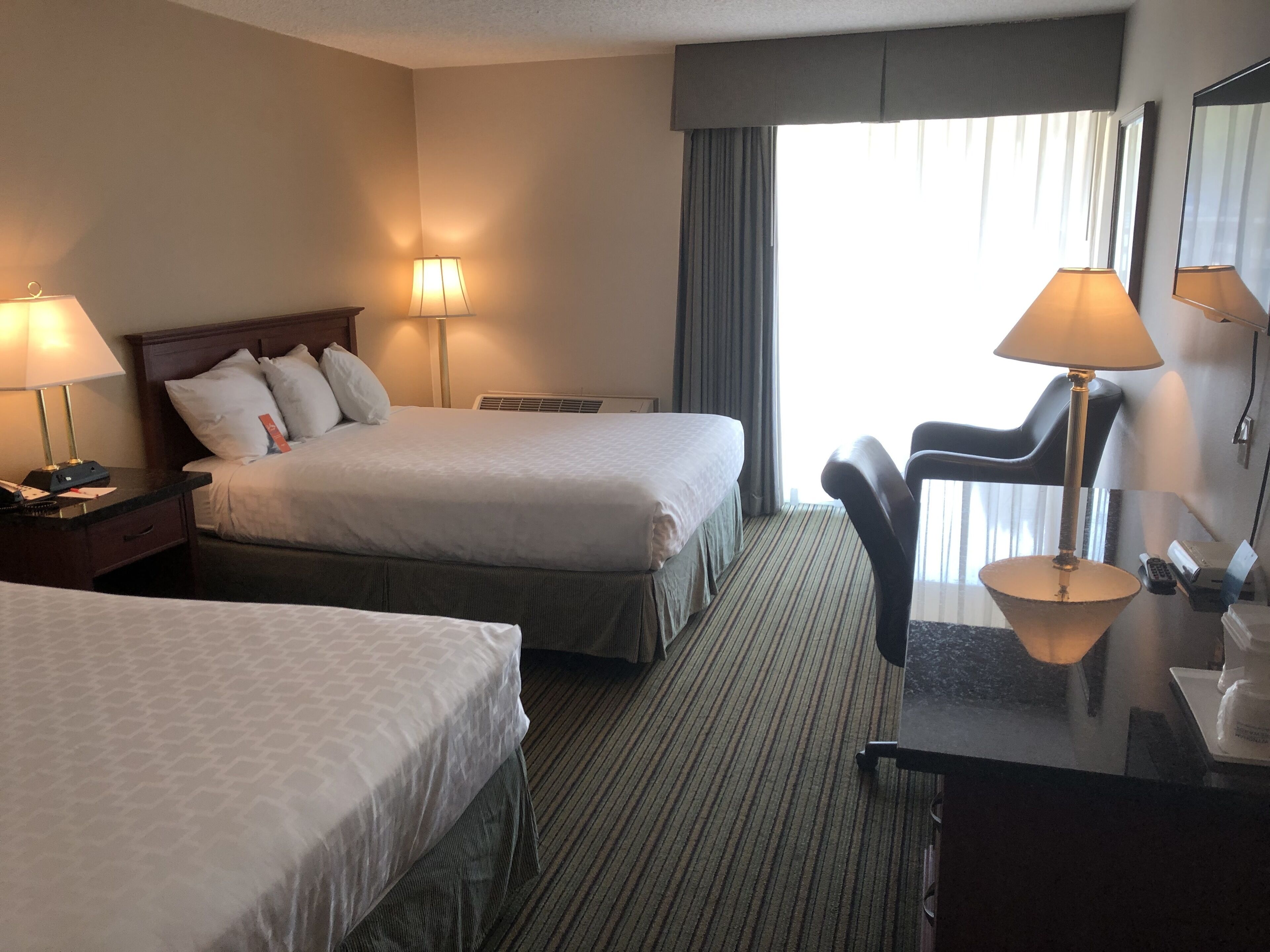 In-room safe, desk, laptop workspace, iron/ironing board