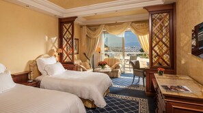 Deluxe Room, 2 Twin Beds, Rome View (Premium Rome View) | Premium bedding, down comforters, minibar, in-room safe - Rome Cavalieri, A Waldorf Astoria Hotel (Rome)