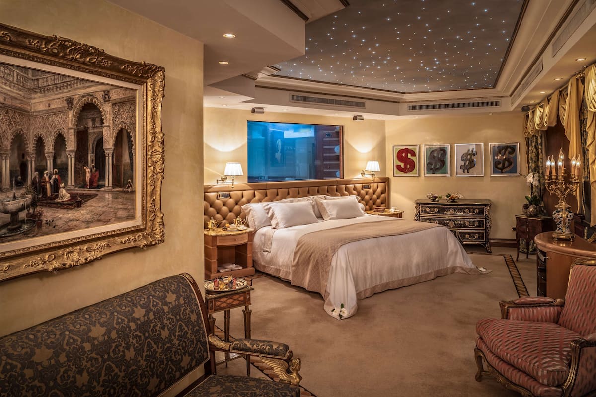 Signature Suite, 1 King Bed (Penthouse Suite, Spa | Living area | 42-inch LED TV with satellite channels, TV, DVD player