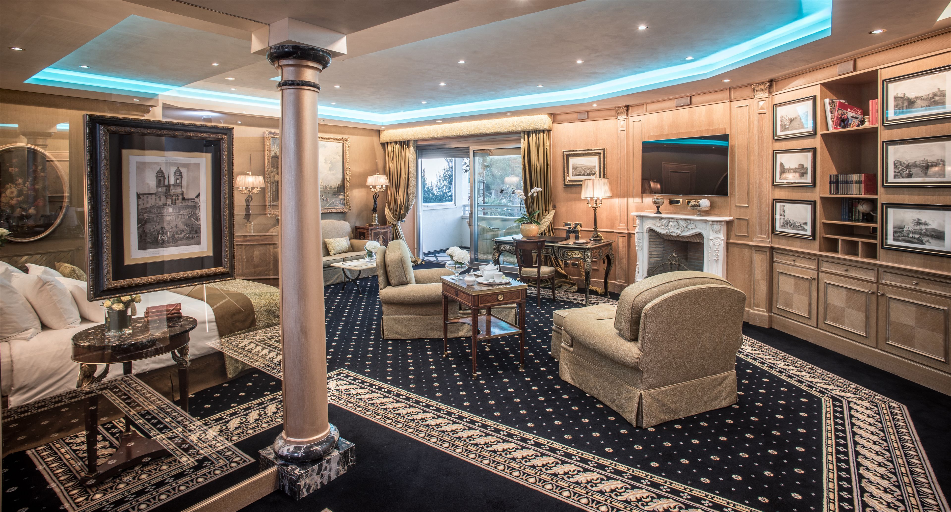 suite, 1 king bed, rome view (vista suite, spa/club lounge | premium bedding, down duvets, minibar, in-room safe