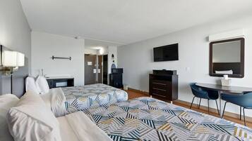 In-room safe, desk, laptop workspace, blackout curtains