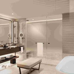 Two Bedroom Garden Pool Villa | Bathroom | Free toiletries, hair dryer, bathrobes, slippers