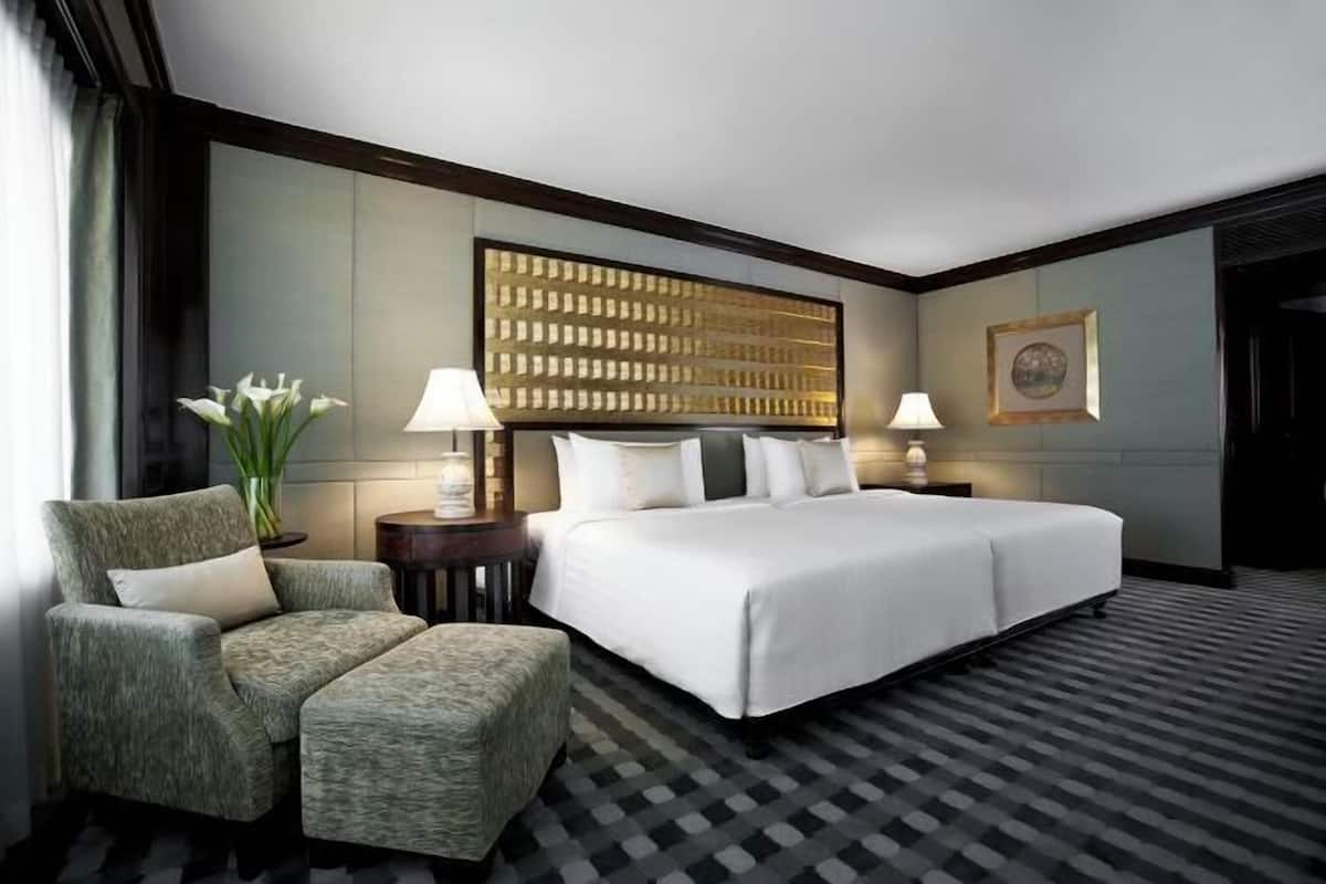 1 Schlafzimmer, hochwertige Bettwaren, Daunenbettdecken, Minibar