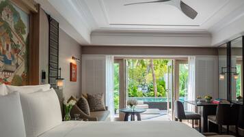 Garden Pool Suite | Premium bedding, down duvets, minibar, in-room safe