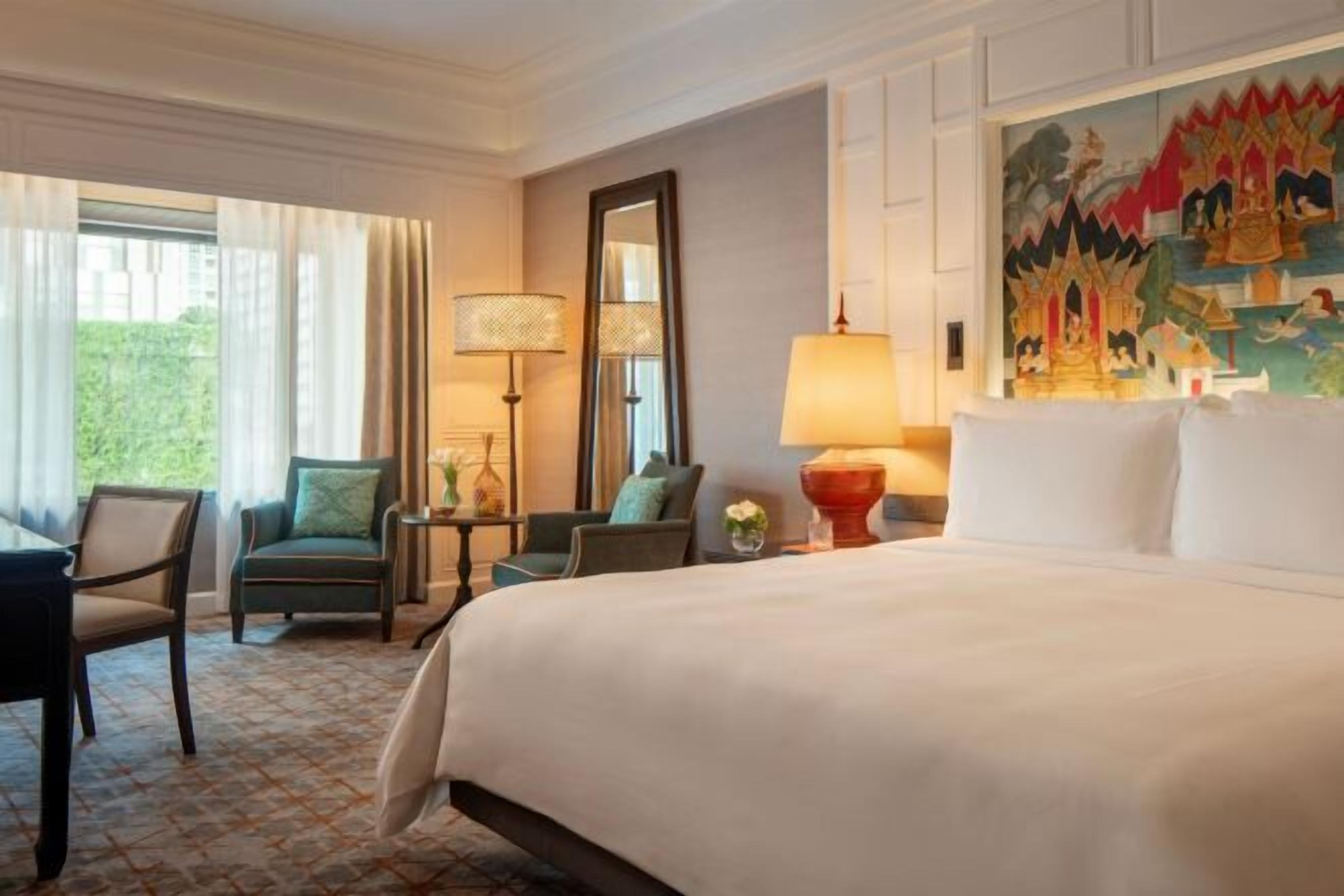 Ropa de cama de alta calidad, edredón y minibar 