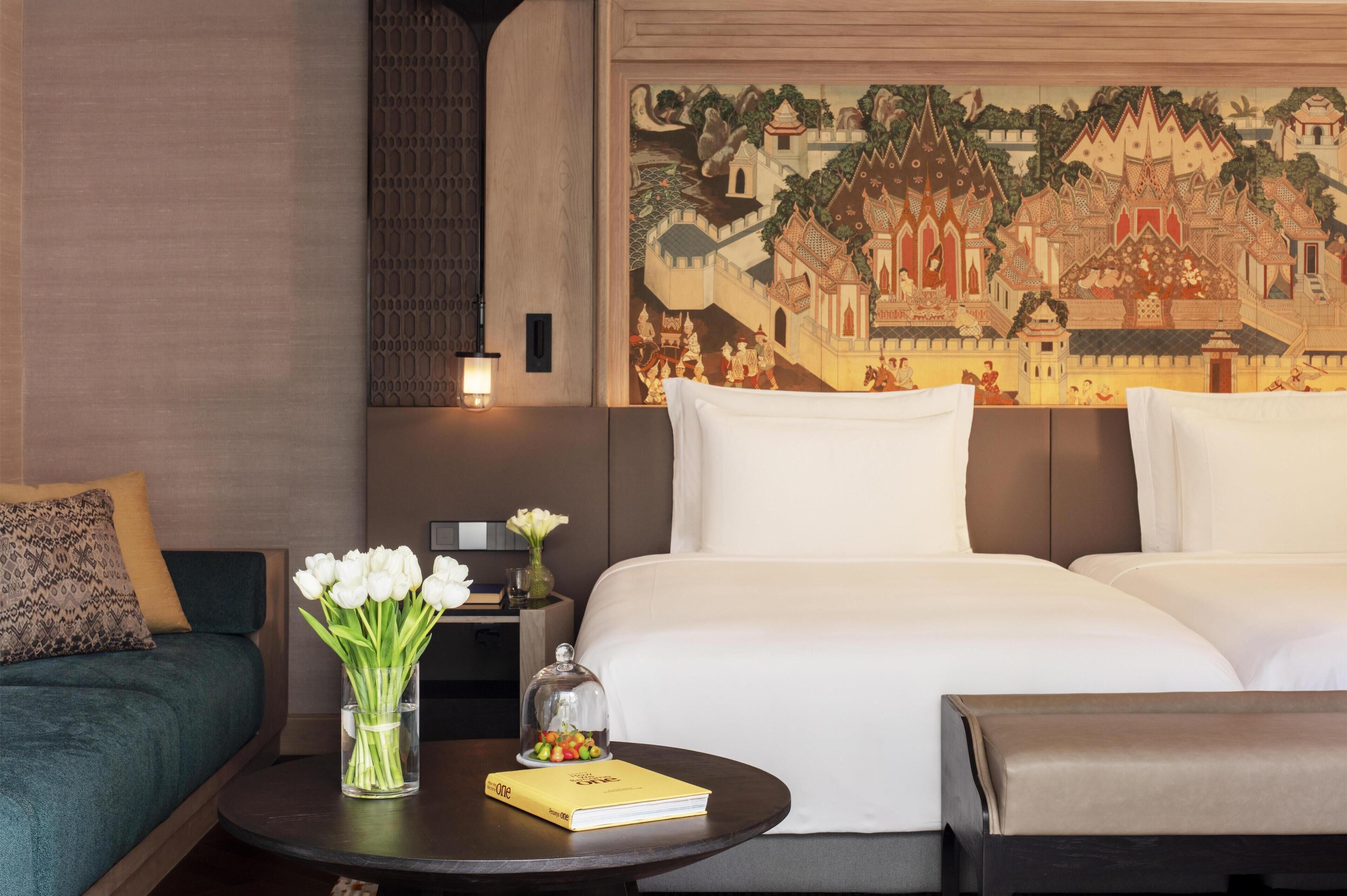 Literie de qualité, couette en duvet, minibar