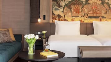 Literie de qualité, couette en duvet, minibar