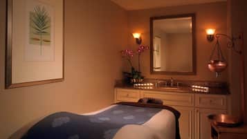 Body wraps, body scrubs, facials, massages