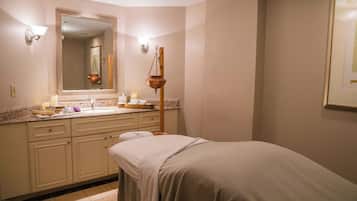 Body wraps, body scrubs, facials, massages