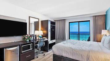 Room, 1 King Bed (Gulf View) | Premium bedding, desk, blackout drapes, iron/ironing board