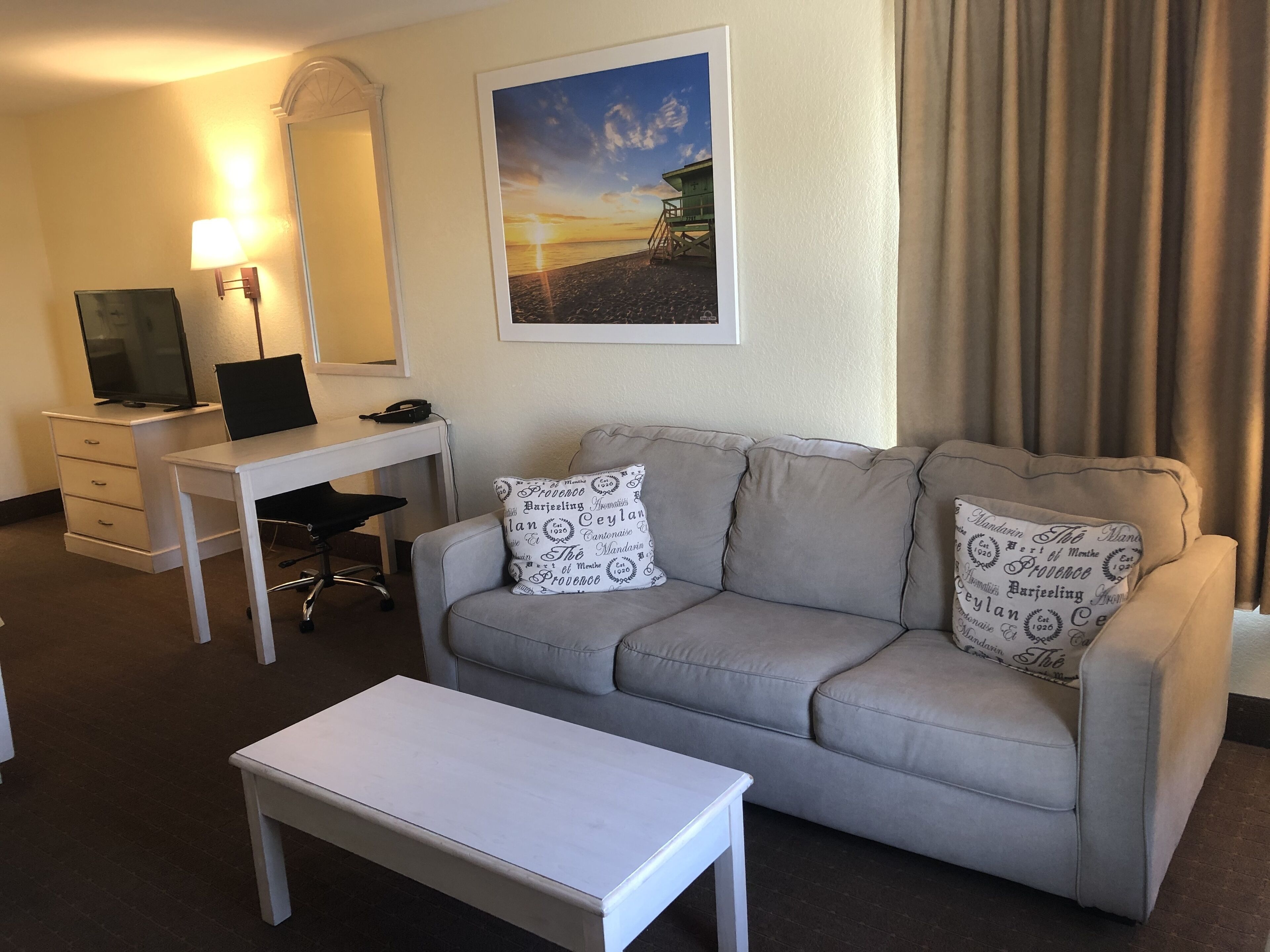 25-inch TV with cable channels