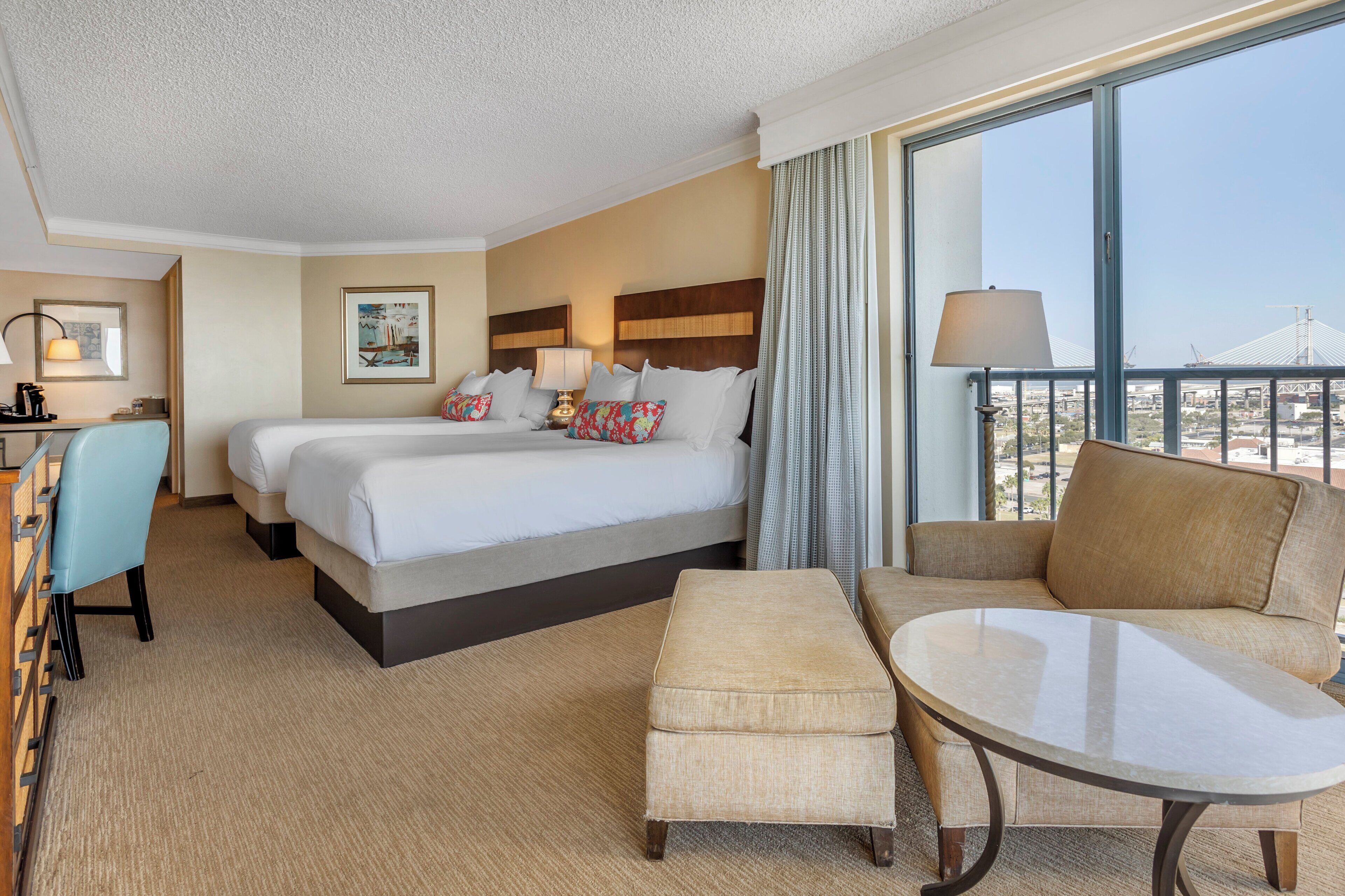 premier room, 2 double beds (bayview) | egyptian cotton sheets, premium bedding, down duvets, in-room safe