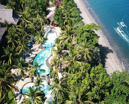 Aerial view. The Jayakarta Lombok Hotel & Spa