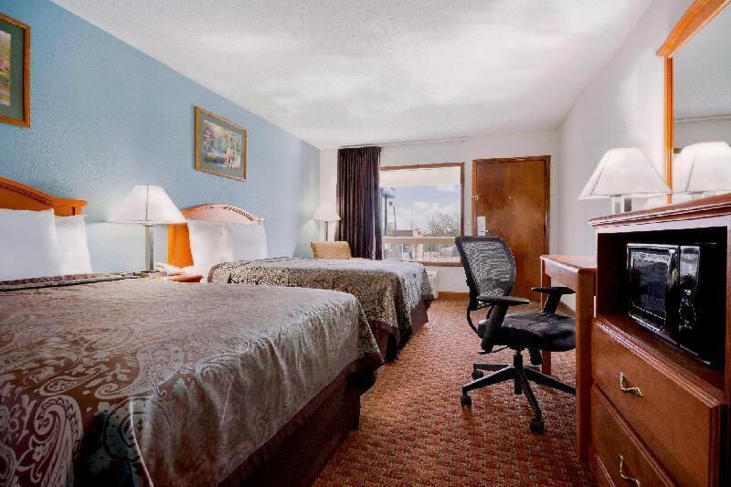Premium bedding, desk, blackout curtains, iron/ironing board