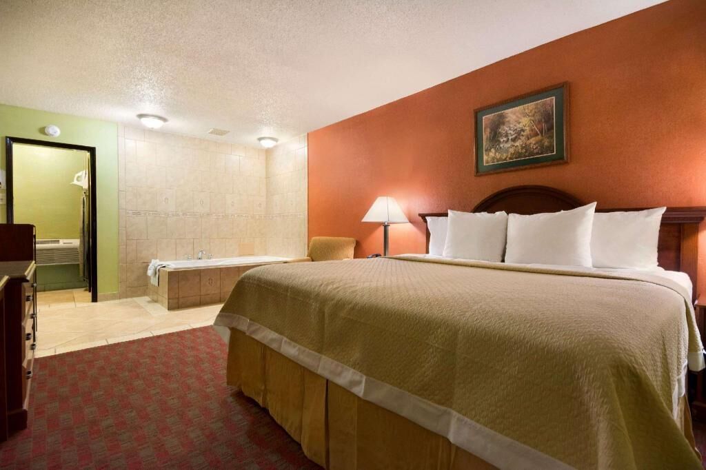 Premium bedding, desk, blackout curtains, iron/ironing board