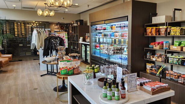 A retail store with a variety of products including snacks, beverages, and clothing. - Crowne Plaza Phoenix - Chandler Golf Resort by IHG (Chandler)