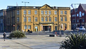 A historic building with "ROYAL OXFORD HOTEL" signage, featuring a classic architectural style with multiple windows and a prominent entrance. - Royal Oxford Hotel (Oxford)