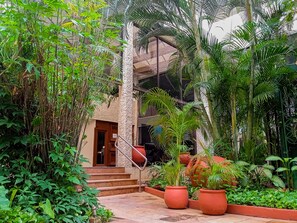 Terrace/patio - Hotel Los Aluxes (Mérida)
