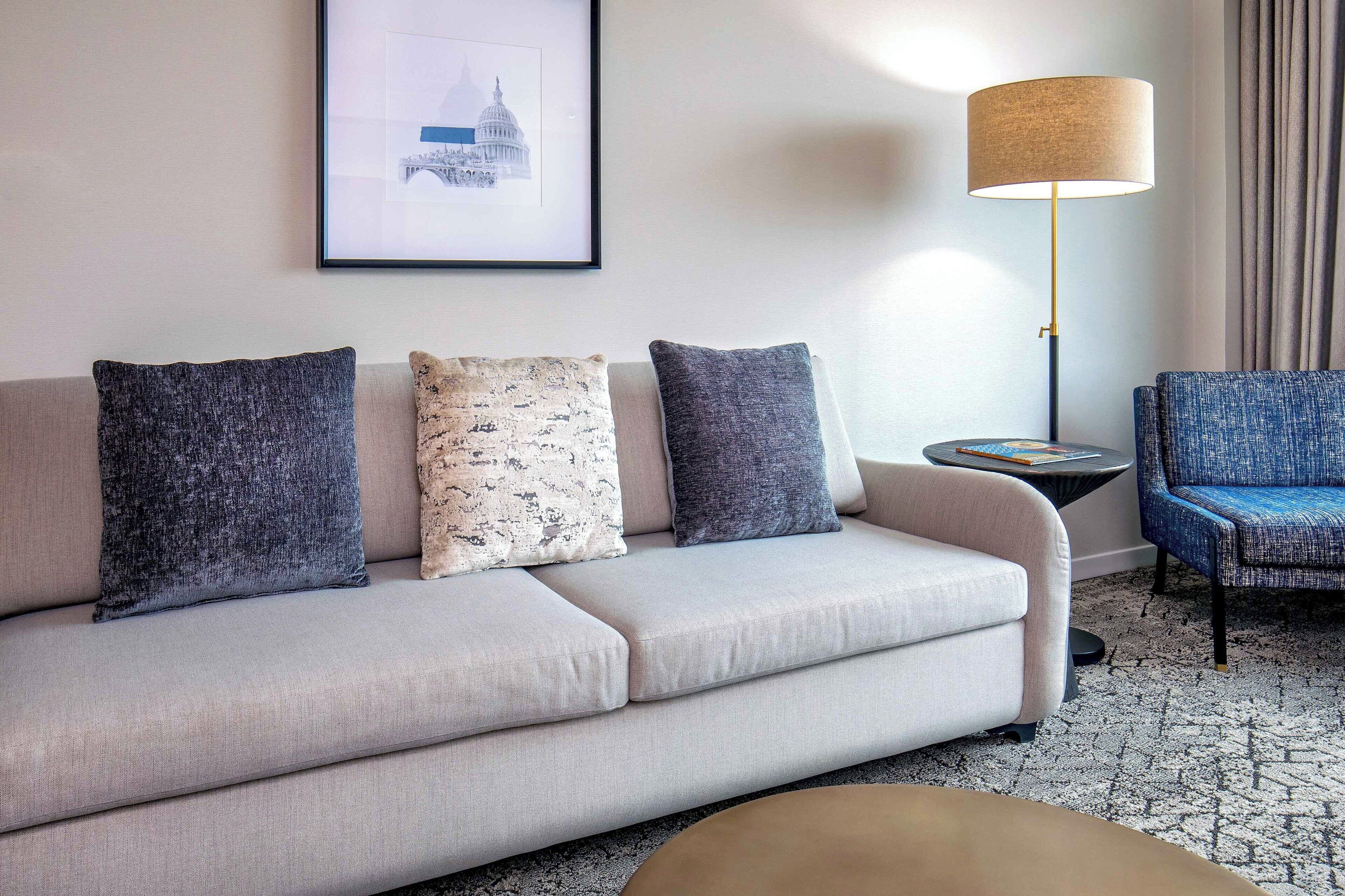 suite, 1 bedroom | premium bedding, desk, laptop workspace, iron/ironing board