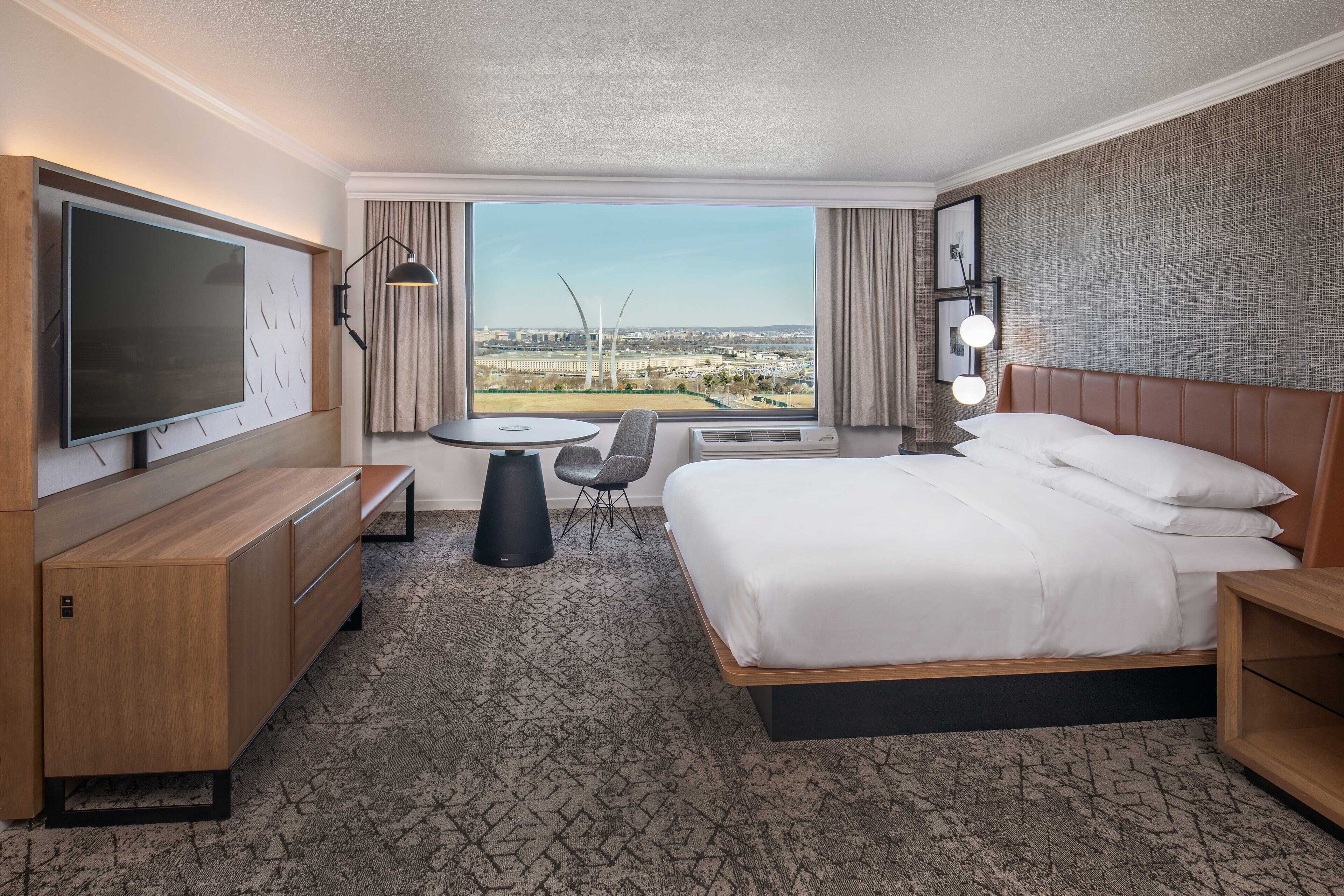 suite, 1 bedroom | premium bedding, desk, laptop workspace, iron/ironing board