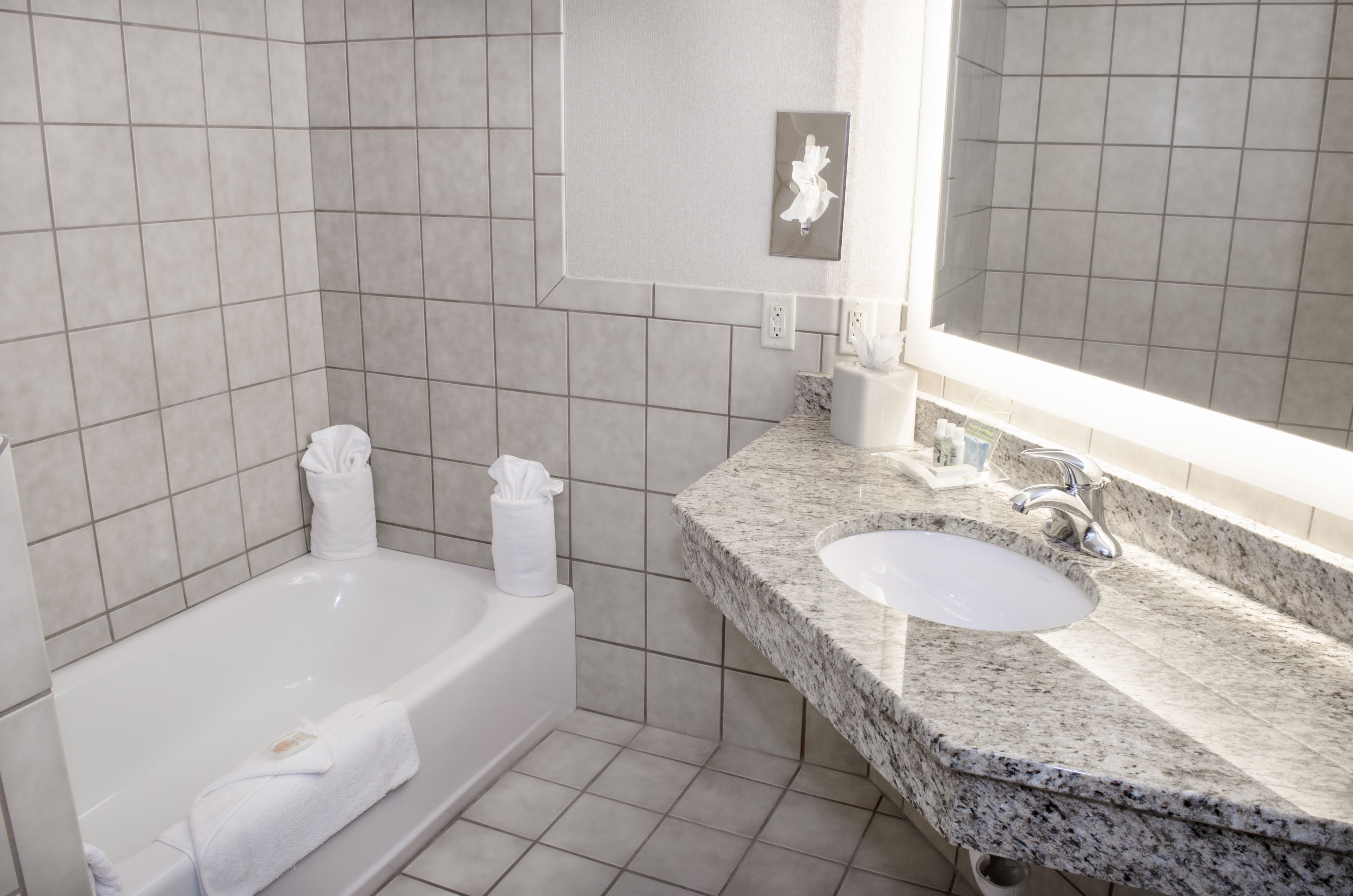 standard room, 2 queen beds, pool access | bathroom | free toiletries, hair dryer, towels