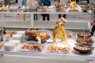 뷔페 아침 식사