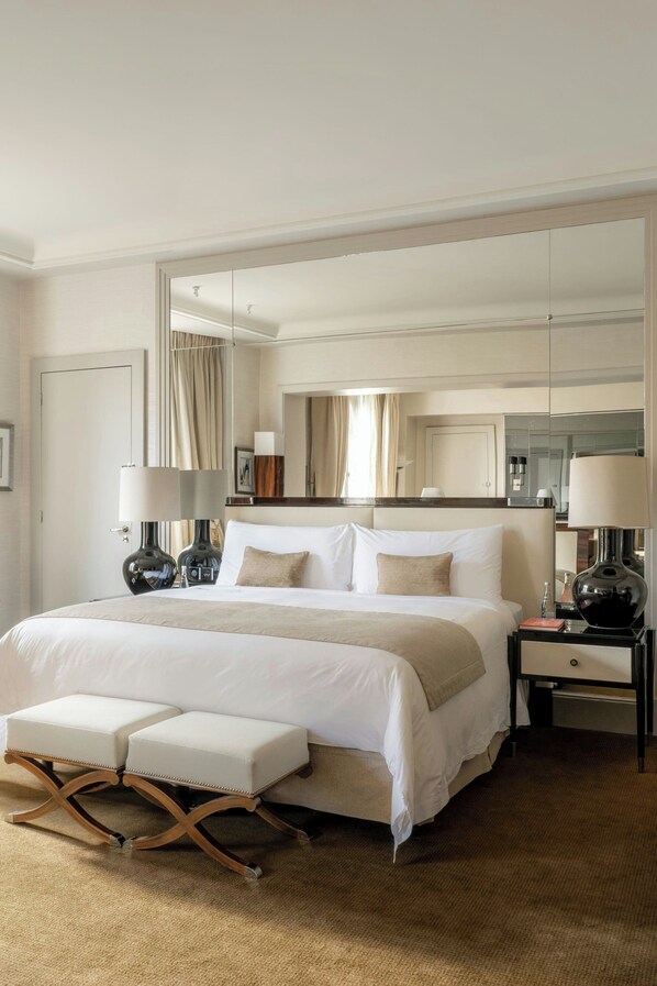 Premium bedding, memory foam beds, in-room safe, desk