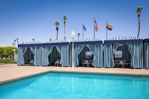 Outdoor pool, open 7:00 AM to 8:00 PM, cabanas (surcharge) - Tropicana Laughlin - A Caesars Rewards Destination (Laughlin)