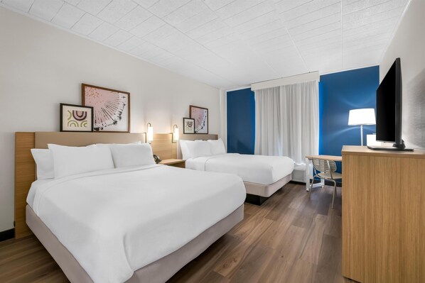 Blackout drapes, soundproofing, iron/ironing board, free WiFi