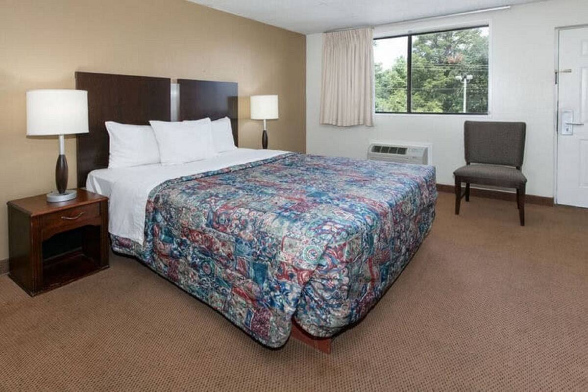 Desk, blackout curtains, iron/ironing board (on request), free WiFi