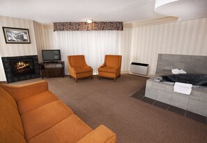 32-inch flat-screen TV with satellite channels, TV