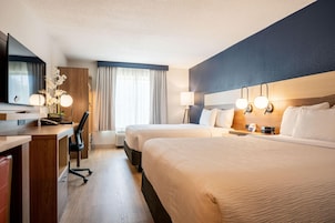 Room, 2 Double Beds, Non Smoking | Premium bedding, in-room safe, desk, laptop workspace