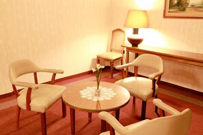 Sittområde i lobbyn