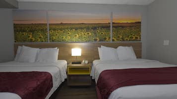 Standard Room, 2 Queen Beds | In-room safe, blackout drapes, iron/ironing board
