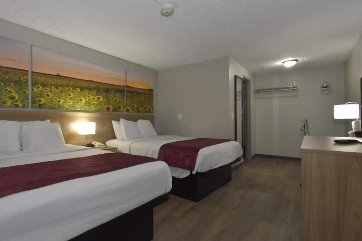 In-room safe, blackout curtains, iron/ironing board